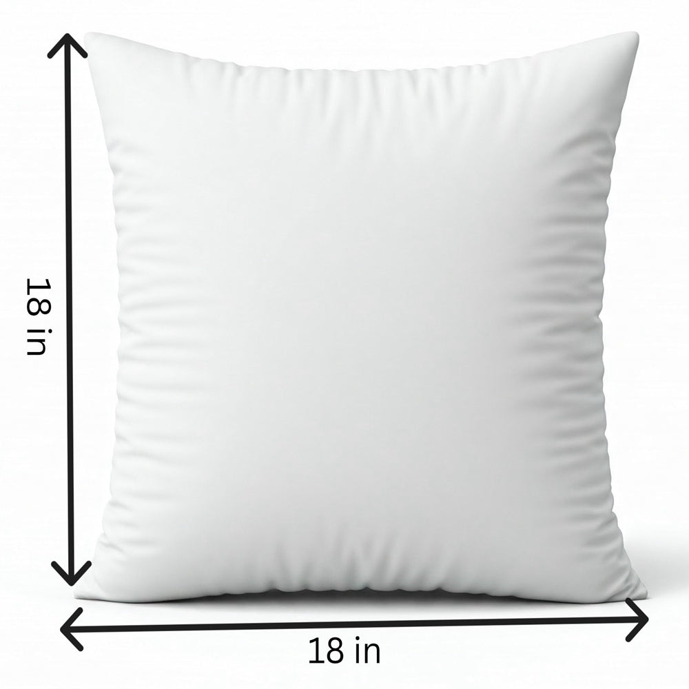 pack of one 18"x18" square navy blue polyester blend soft hand feeling throw pillow cover and insert full set