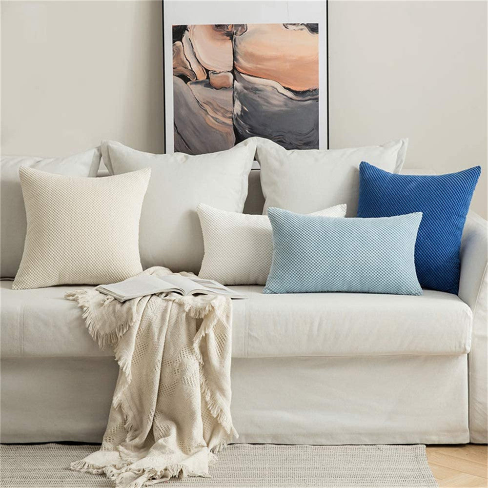 Set of 2 Cross shape Solid Color Pillows (With or Without Inserts) size 18"x18"