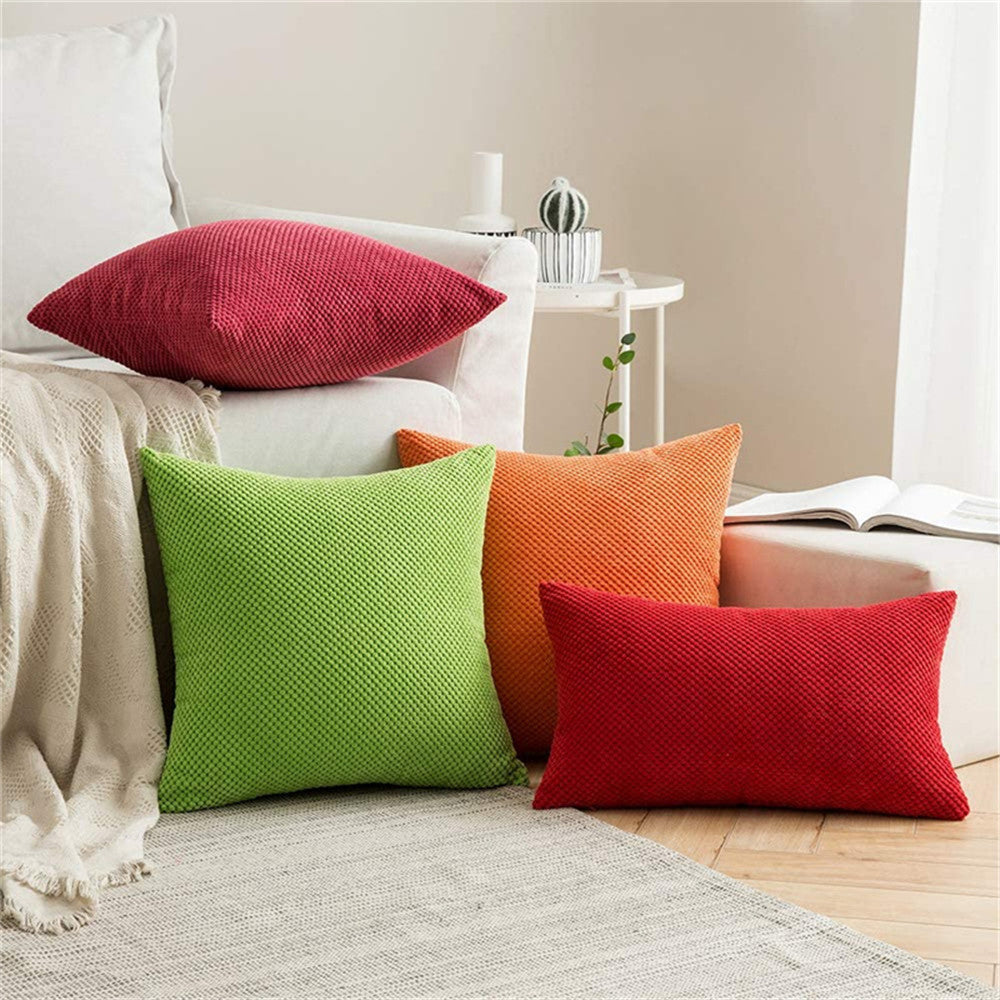 Set of 2 Cross shape Solid Color Pillows (With or Without Inserts) size 18"x18"