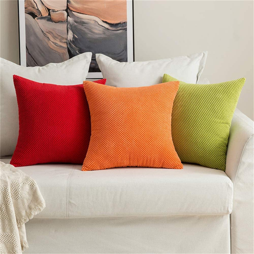 Set of 2 Cross shape Solid Color Pillows (With or Without Inserts) size 18"x18"