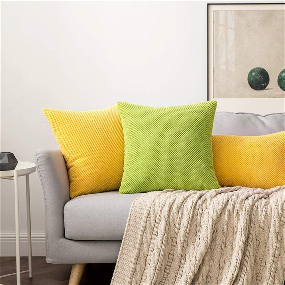 Set of 2 Cross shape Solid Color Pillows (With or Without Inserts) size 18"x18"