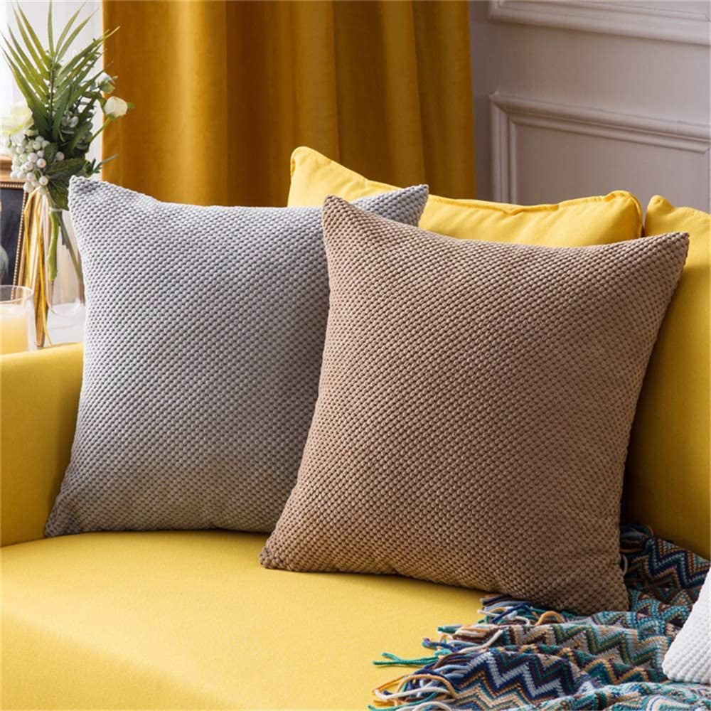 Set of 2 Cross shape Solid Color Pillows (With or Without Inserts) size 18"x18"