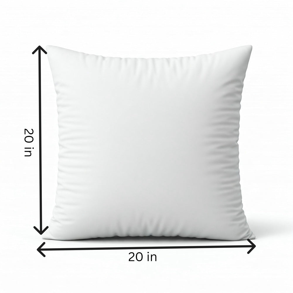 pack of one 20"x20" square navy blue polyester blend soft hand feeling throw pillow cover and insert full set