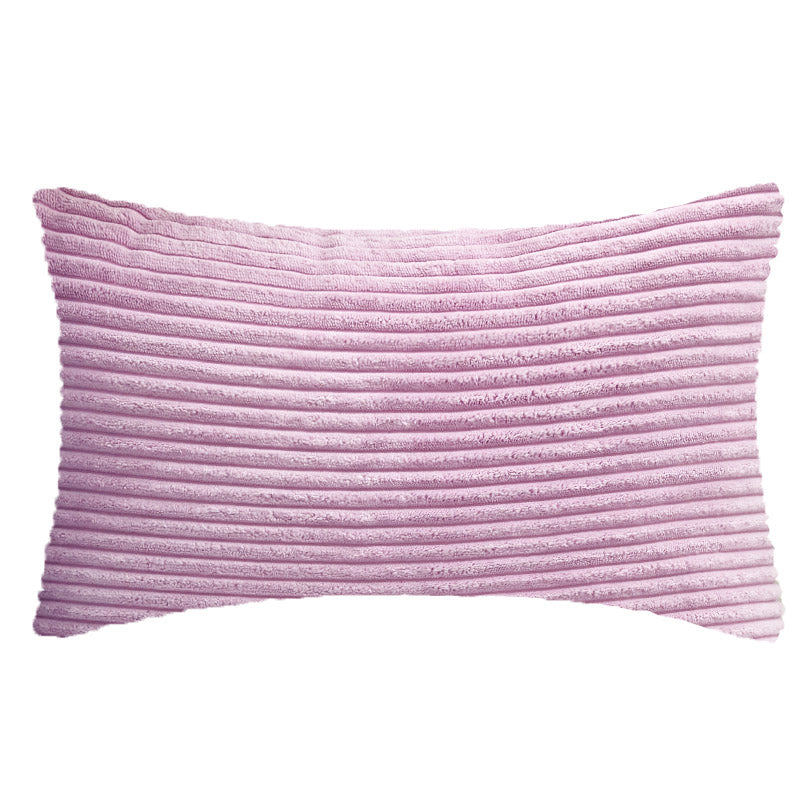 12''x20'' corduroy stripe lumbar support throw pillow | 10 colors soft textured wide wale design | cozy lumbar & accent pillow | insert included