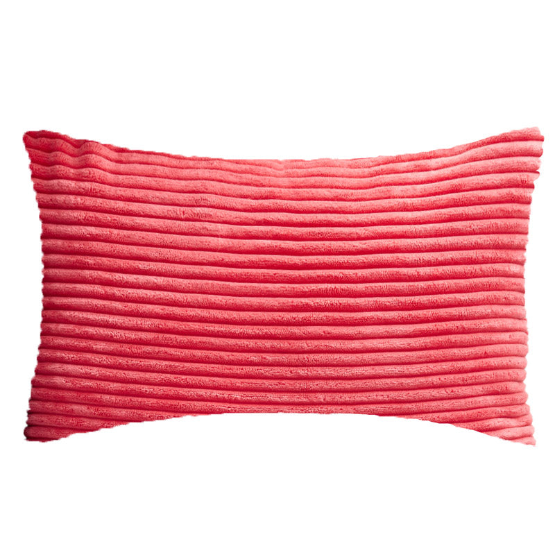 12''x20'' corduroy stripe lumbar support throw pillow | 10 colors soft textured wide wale design | cozy lumbar & accent pillow | insert included