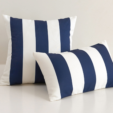 2 size options Stripes/Waving Outdoor Waterproof Pillow (With Insert) waterproof outdoor throw pillow, great for your outdoor furniture