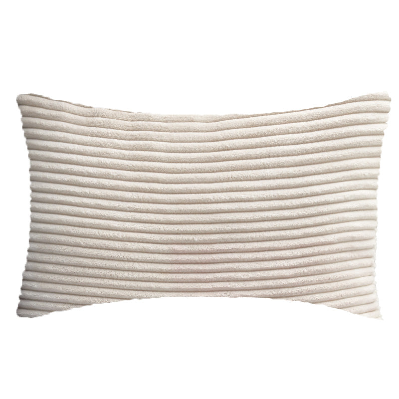 12''x20'' corduroy stripe lumbar support throw pillow | 10 colors soft textured wide wale design | cozy lumbar & accent pillow | insert included