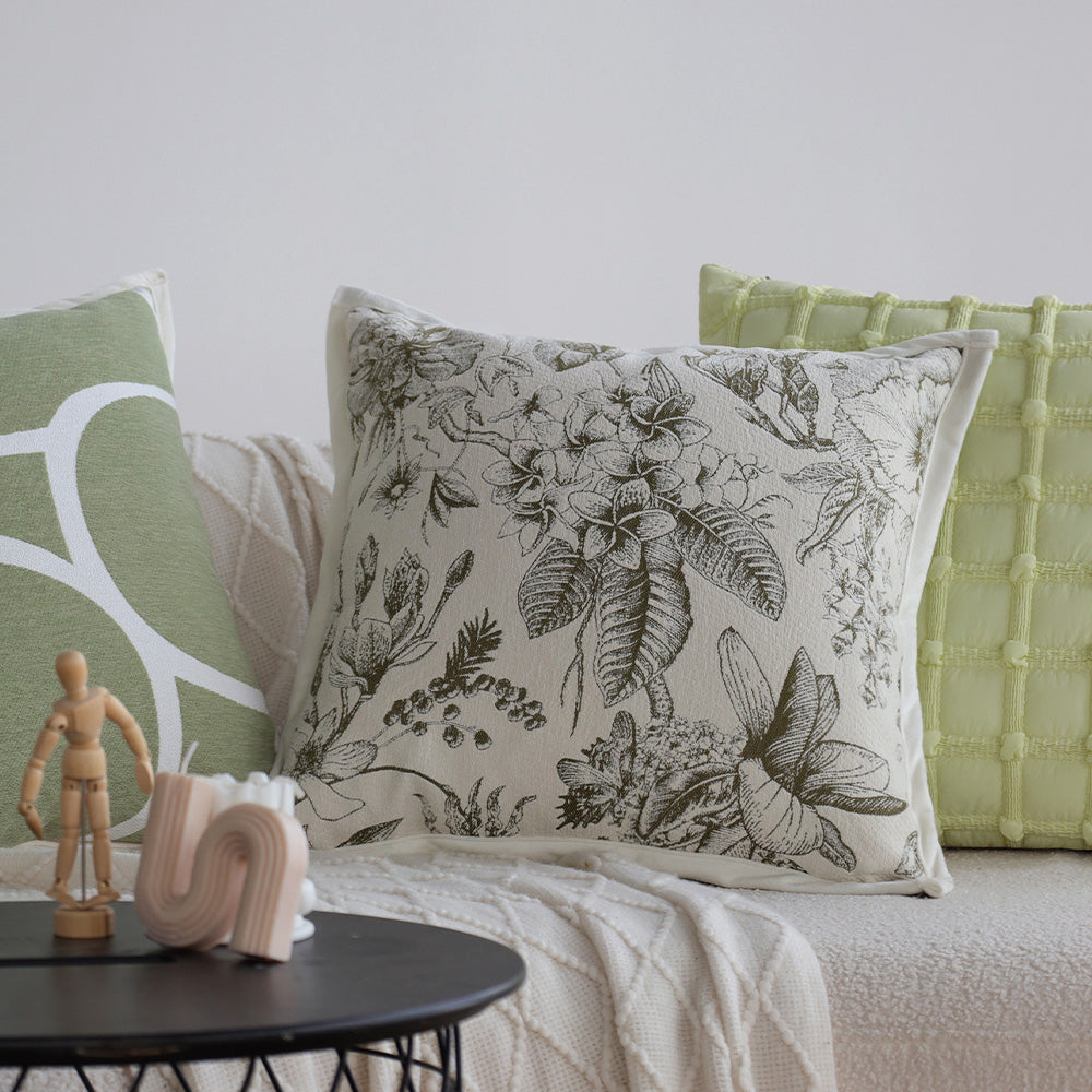 Tranquil Touches: Pack of 1 Throw Pillow with Insert size of 18"x18"