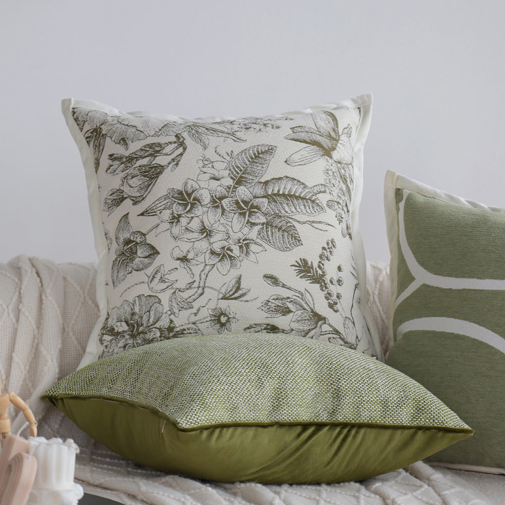 Tranquil Touches: Pack of 1 Throw Pillow with Insert size of 18"x18"