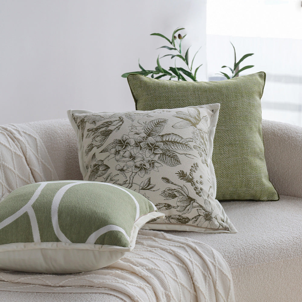 Tranquil Touches: Pack of 1 Throw Pillow with Insert size of 18"x18"