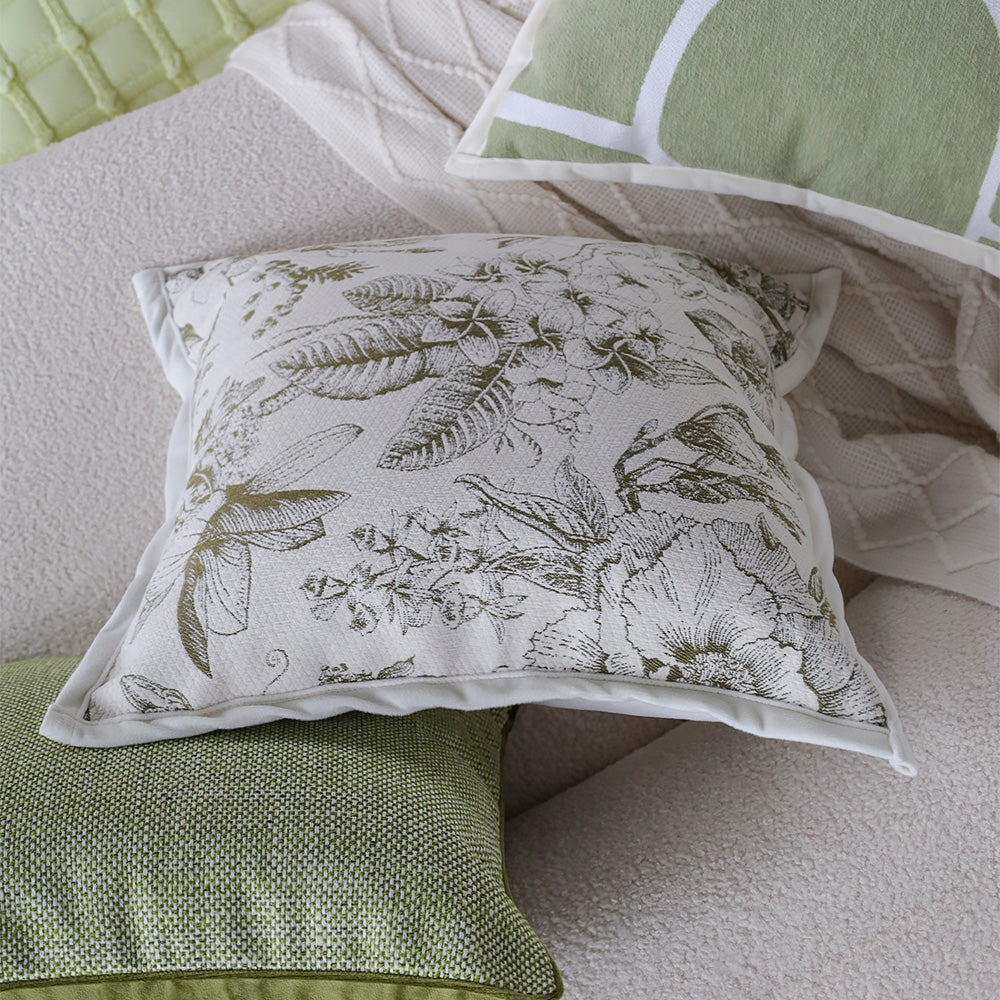 Tranquil Touches: Pack of 1 Throw Pillow with Insert size of 18"x18"