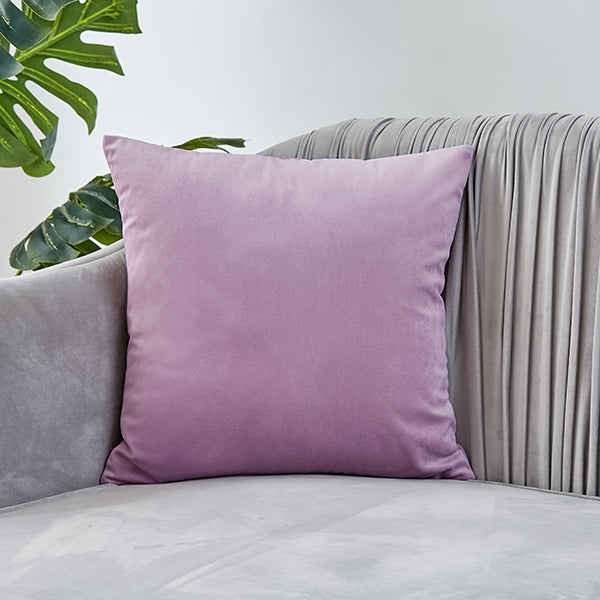 20''x20'' luxe velvet throw pillow | 17 colors soft & elegant solid design | modern couch & bedroom accent | insert included