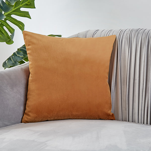 20''x20'' luxe velvet throw pillow | 17 colors soft & elegant solid design | modern couch & bedroom accent | insert included