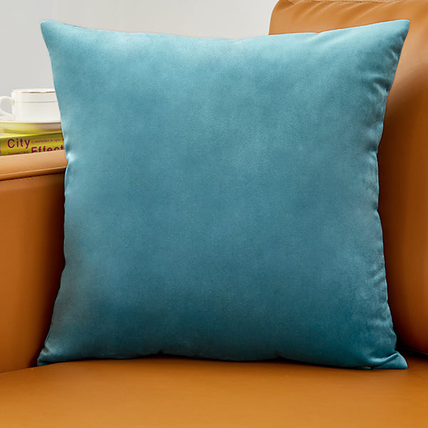 20''x20'' luxe velvet throw pillow | 17 colors soft & elegant solid design | modern couch & bedroom accent | insert included