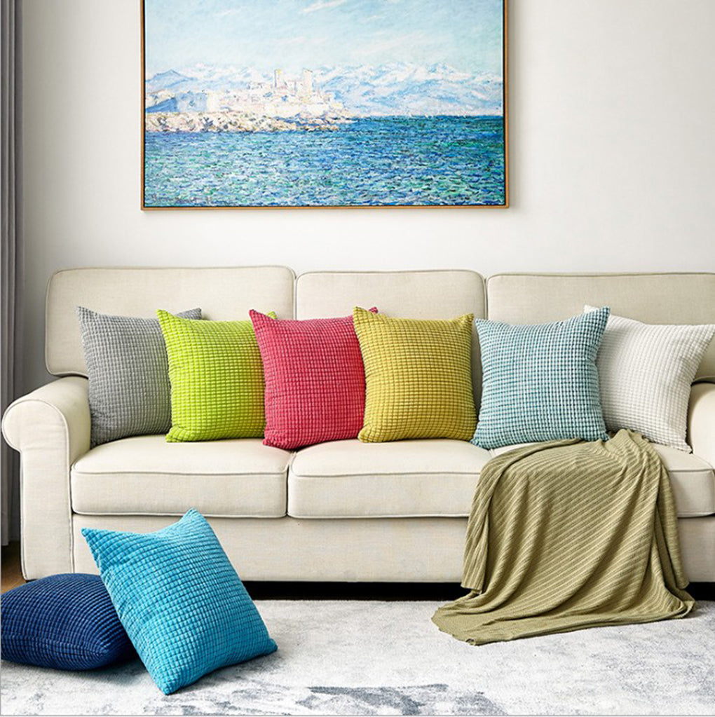 Set of 2 Polyester Blend soft hand feeling Throw Pillow Covers only