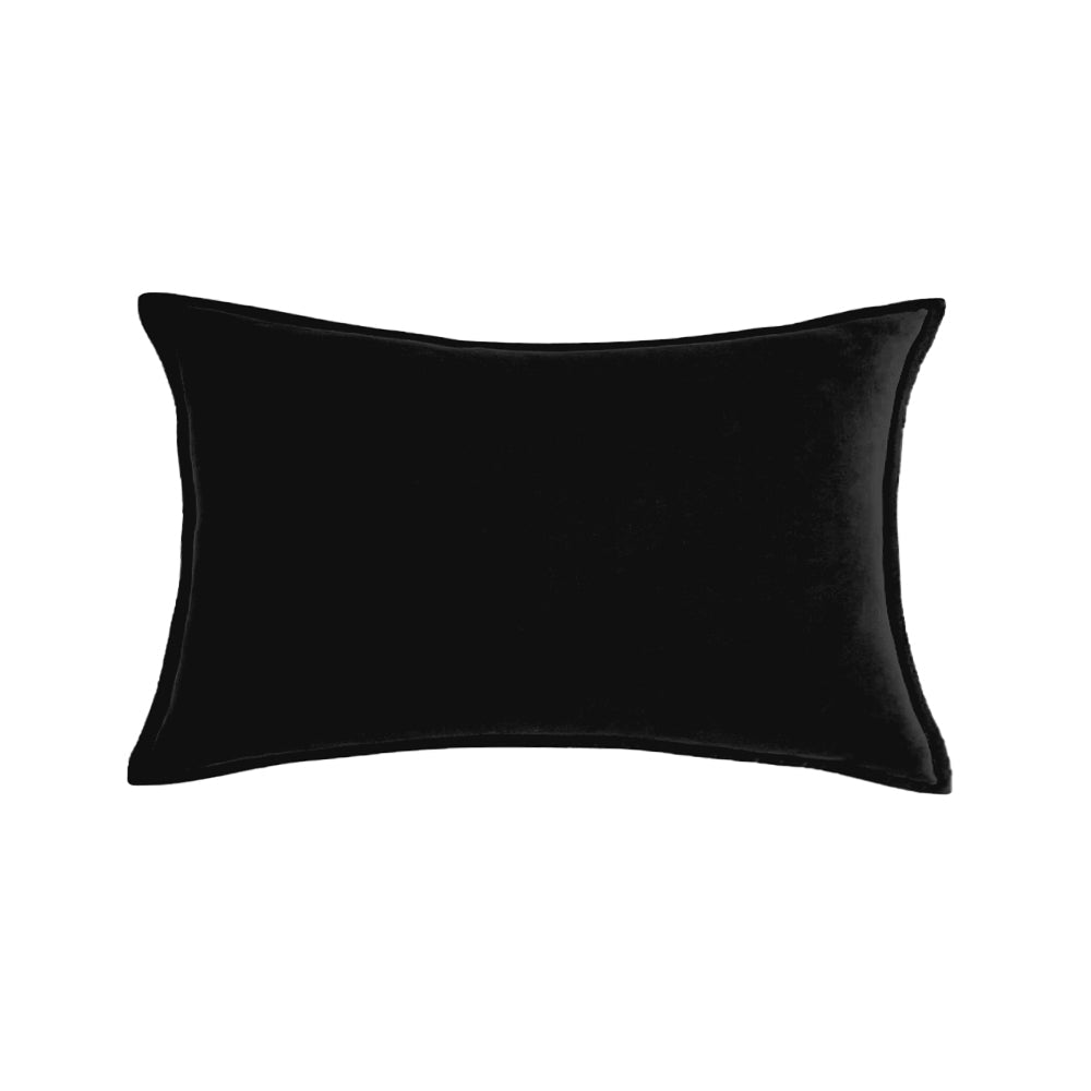 Rectangular Velvet Lumbar Throw Pillow (With/Without Inserts) 12x20 inches,