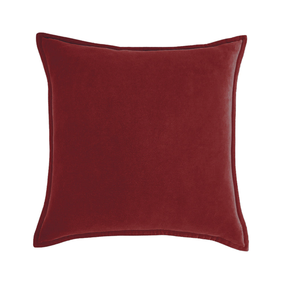 Square Cotton Velvet Pillow (With/Without Inserts) 20x20 inches, pack of 2 throw pillows