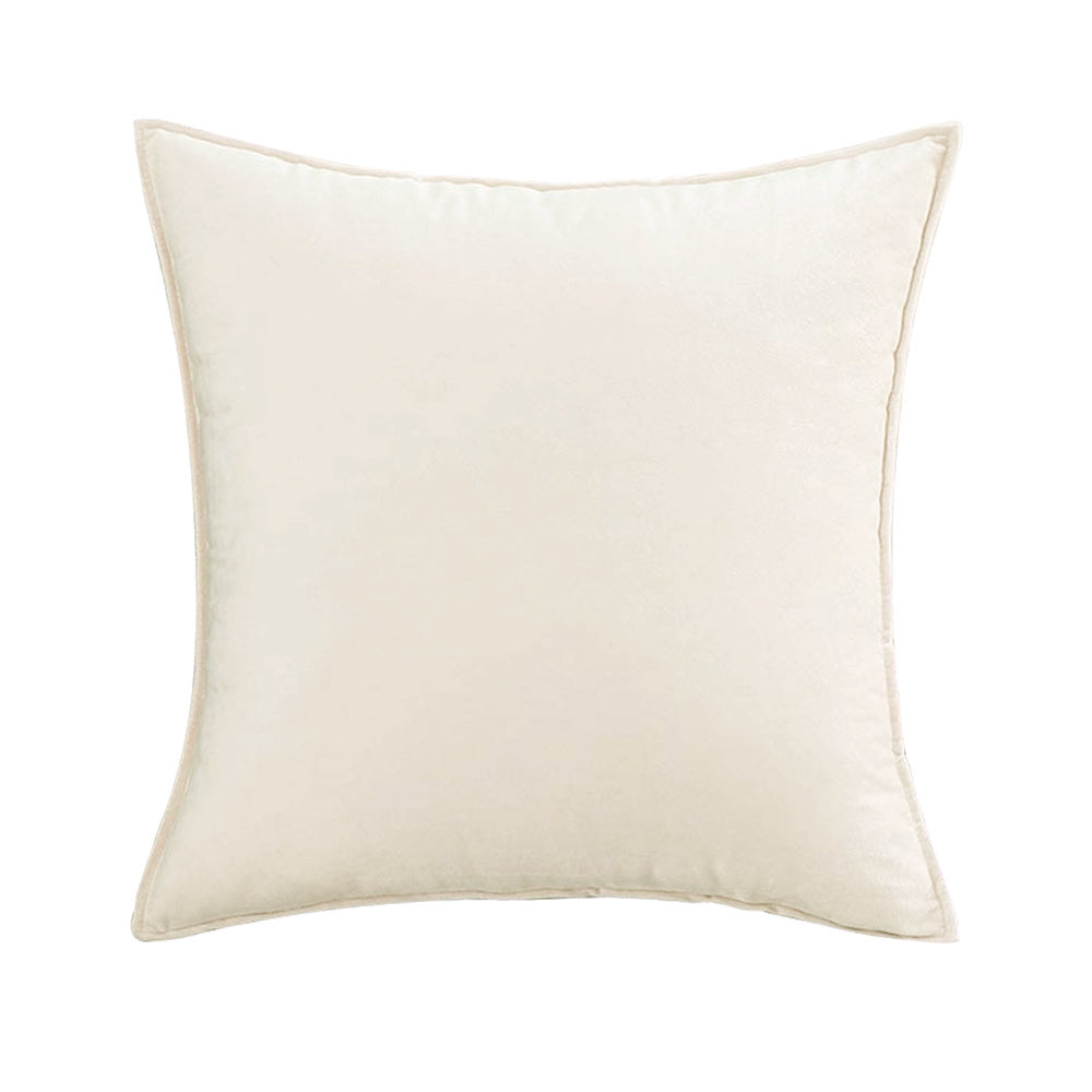 Square Cotton Velvet Pillow (With/Without Inserts) 20x20 inches, pack of 2 throw pillows