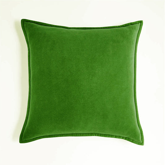 Square Cotton Velvet FULL Throw Pillow set (With Insert) 20x20 inches, pack of 1 throw pillow