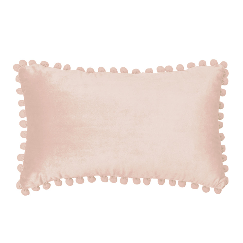 Rectangular Pompoms Lumbar Throw Pillow(With/Without Inserts)12x20 inches, pack of 2 throw pillows