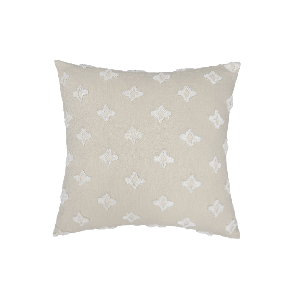 Flower Tufted Pillow Embroidered Daisy flower Pillow (With/Without Inserts)18x18 inches, pack of 2 throw pillows