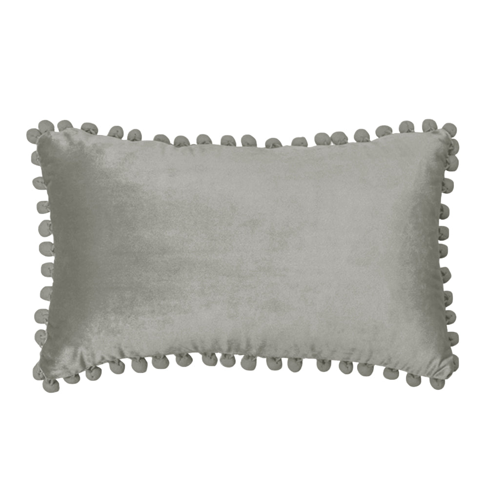 Rectangular Pompoms Lumbar Throw Pillow(With/Without Inserts)12x20 inches, pack of 2 throw pillows