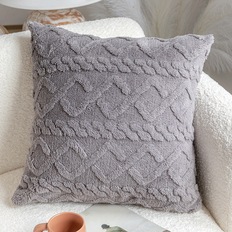 Throw pillow SUPER SOFT 3D FLORAL PATTERN Fur Pack of 1 throw pillow WITH or WITHOUT insert 18"x18"
