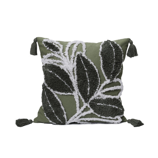 Aristocratic Floral cotton Throw Pillow (With 450g Insert) 18"x18"