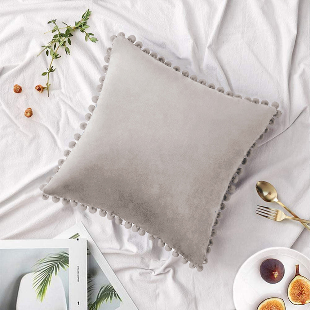 Square Velvet Throw Pillow (With/Without Inserts) 20x20 inches, pack of 2 throw pillows