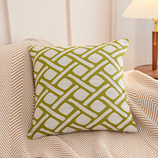 Geometric Links Accent Decorative Throw Pillow (With 450g insert)