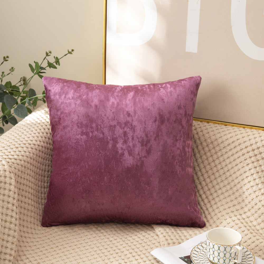 Set of 2 Velvet Home Decoration Throw Pillows (With or Without Inserts) size 18"x18'