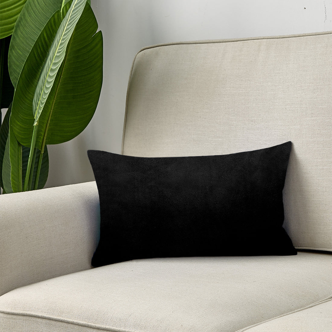 Set of 2 Velvet Solid Colors Throw Pillow Covers (With or Without Inserts) 3 sizes