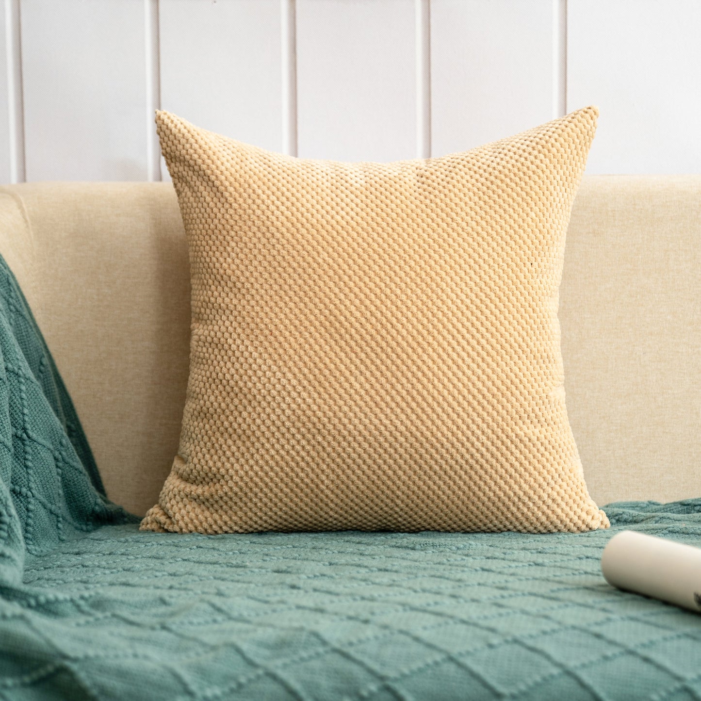 Set of 2 Cross shape Solid Color Pillows (With or Without Inserts) size 18"x18"