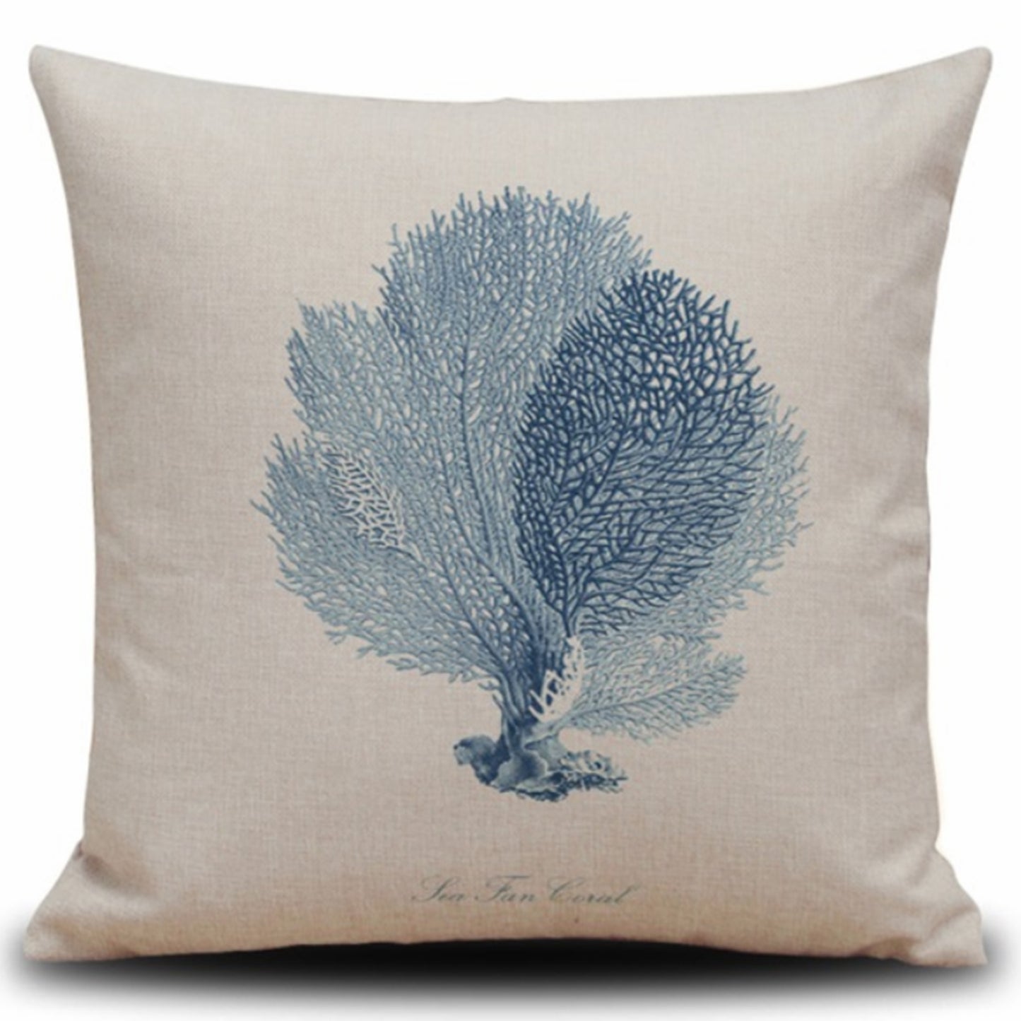 Square Cloth Pillow Covers with Ocean themes pack of 18"x18"(With or Without Inserts)