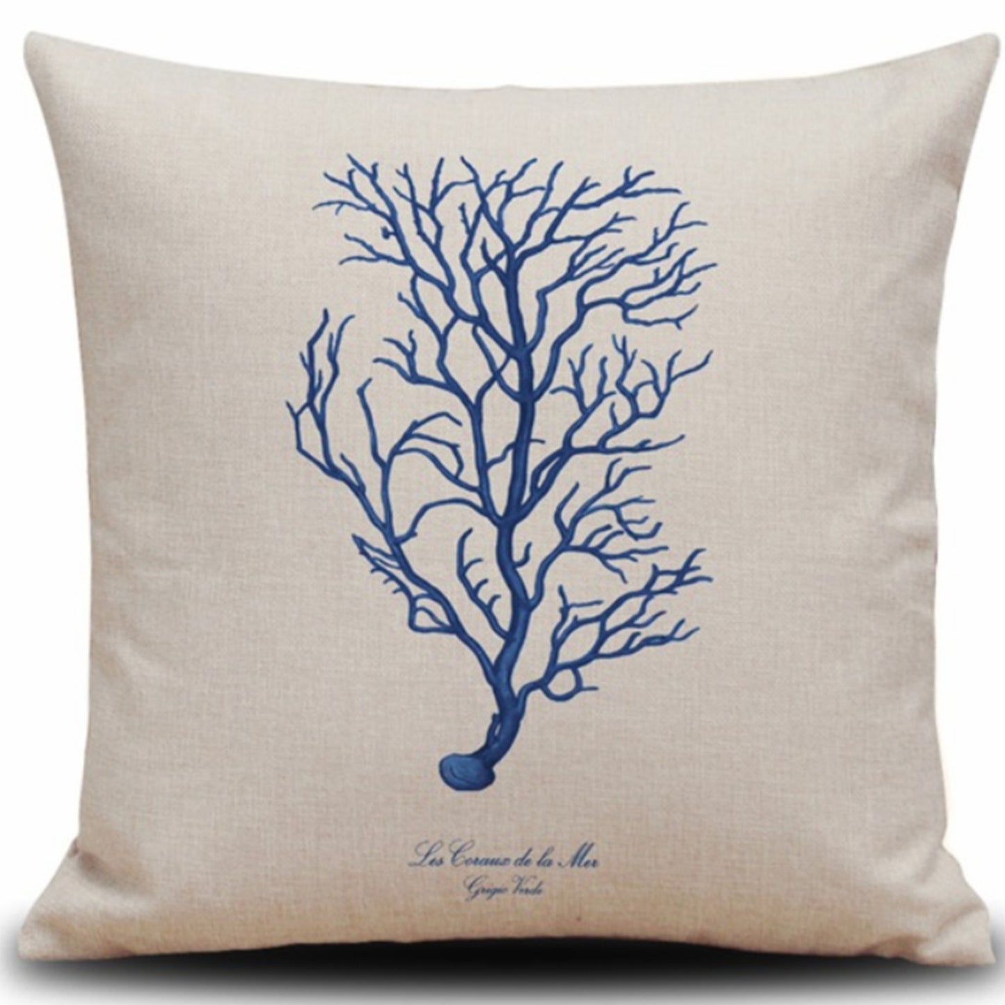 Square Cloth Pillow Covers with Ocean themes pack of 18"x18"(With or Without Inserts)