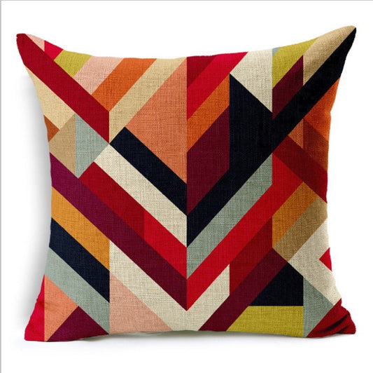 Geometric Pattern Throw Pillow FULL set (With Insert) size 18"x18"