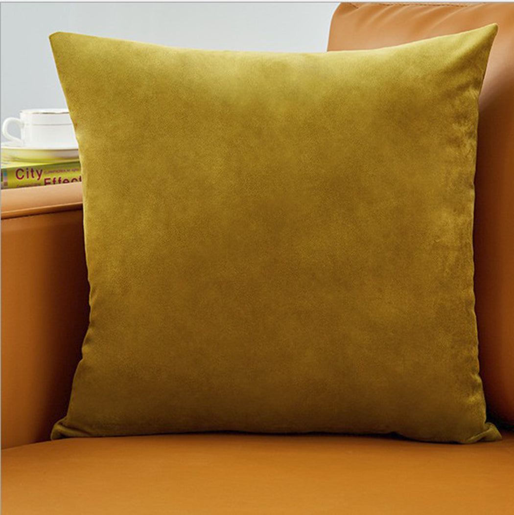 Set of 2 Velvet Throw Pillow, Decorative Pillowcases Solid Colors (With/Without Inserts) 4 sizes to choose from