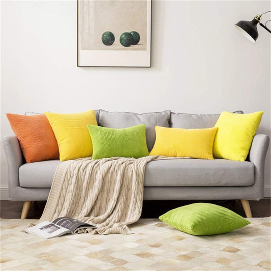 Set of 2 Cross shape Solid Color Pillows (With or Without Inserts) size 18"x18"