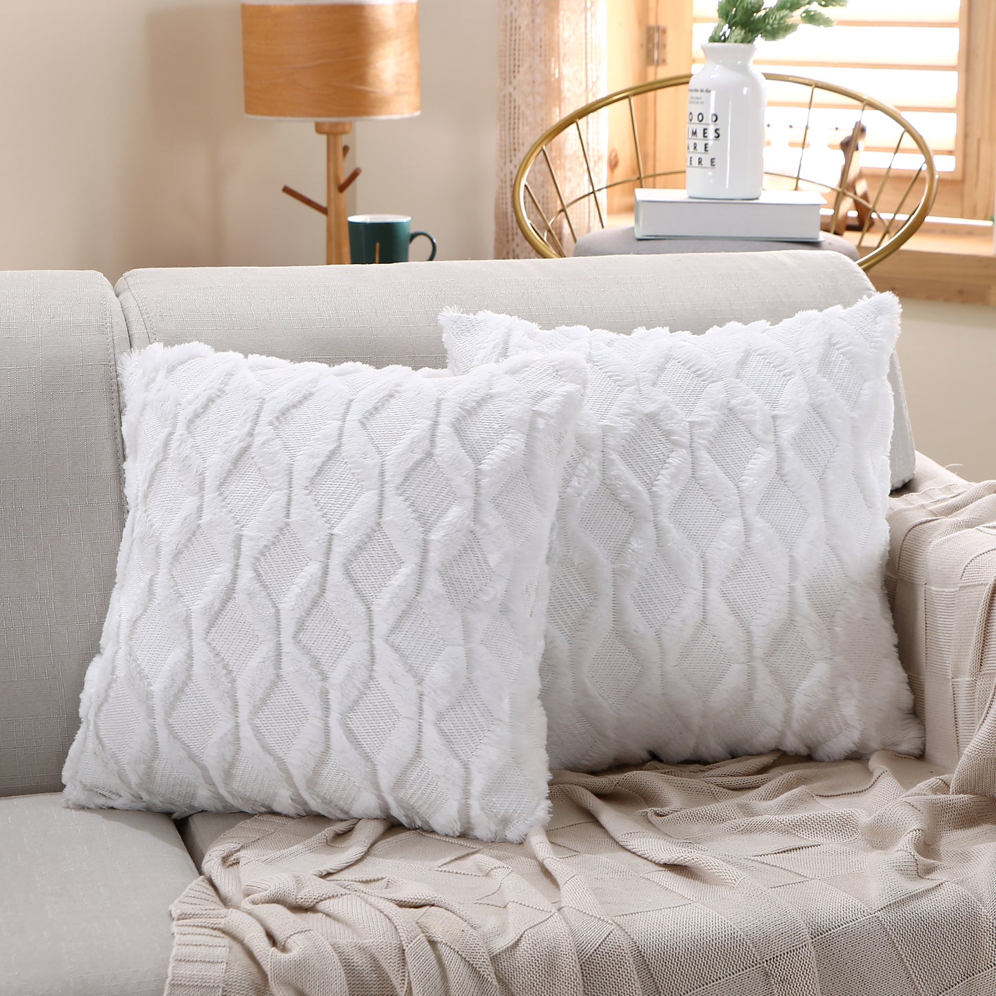 [IN-1X125-1 pinkD] 18"x18" Throw Pillow FULL set of cover and insert  Wide Variety of Colors ) (double Sided)