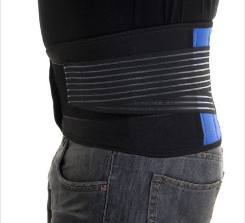 [SMALL belt] deluxe double pull neoprene lumbar support belt lower back support brace exercise belt 9 sizes from small to 6xl. ships from dallas texas