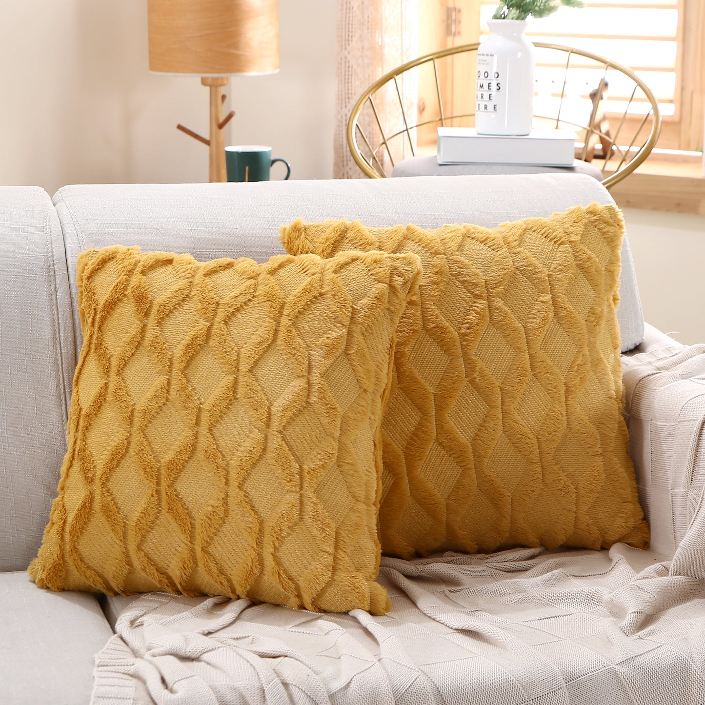 [IN-1X125-1 pinkD] 18"x18" Throw Pillow FULL set of cover and insert  Wide Variety of Colors ) (double Sided)