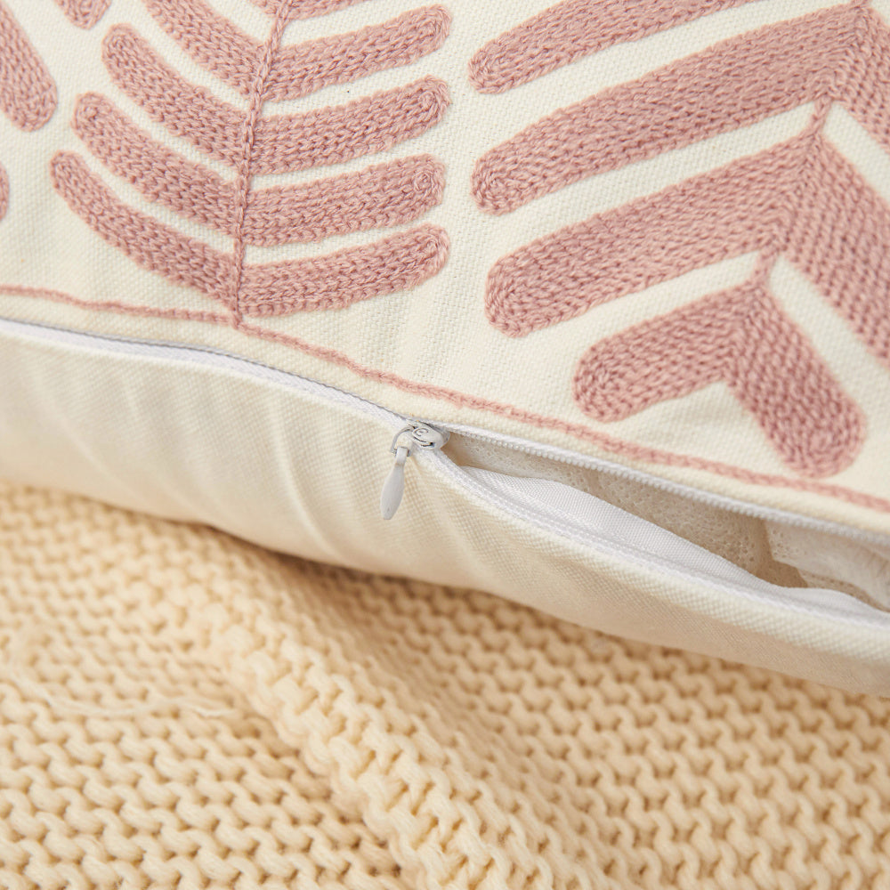 [IN-1XB-1 Gray] 18"x18" Textured Cotton Blend Pillow (With insert)