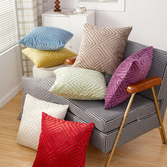 Set of 2 Soft Warm Decorative Pillow (With/Without Inserts)18x18 inches, pack of 2 throw pillows