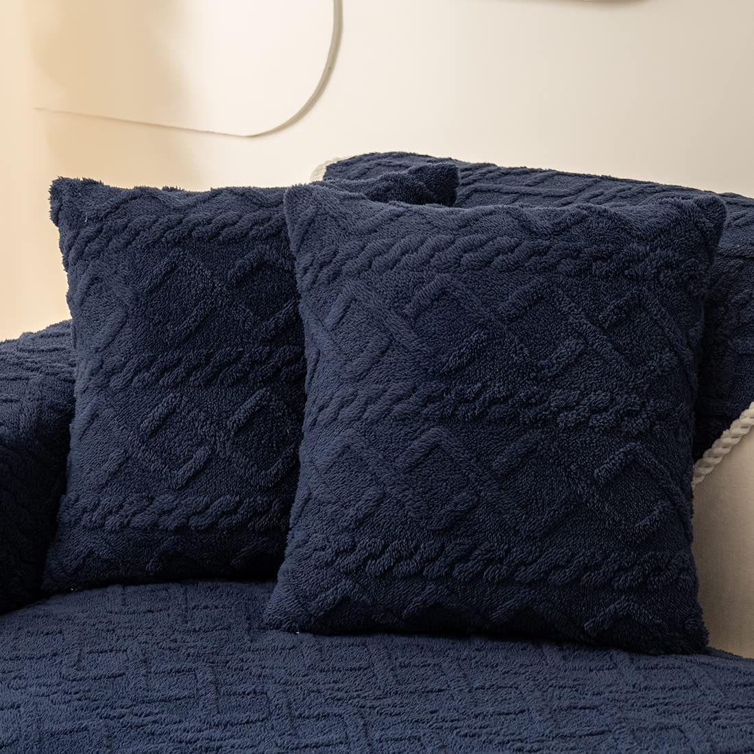 [IN2XA1 White] Pack of 2 Double sides throw pillow SUPER SOFT 3D FOLORAL PATTERN