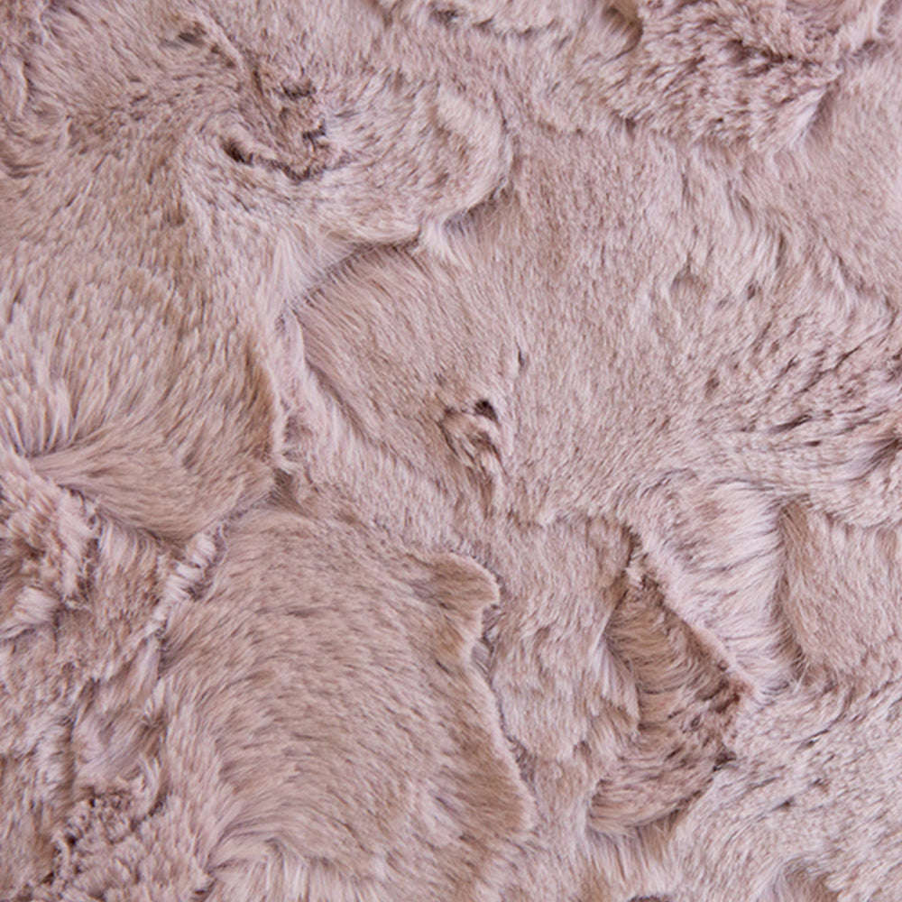 Set of 4 well mixed miss and match reversible sides furry throw pillows and 450g inserts 18"x18" square