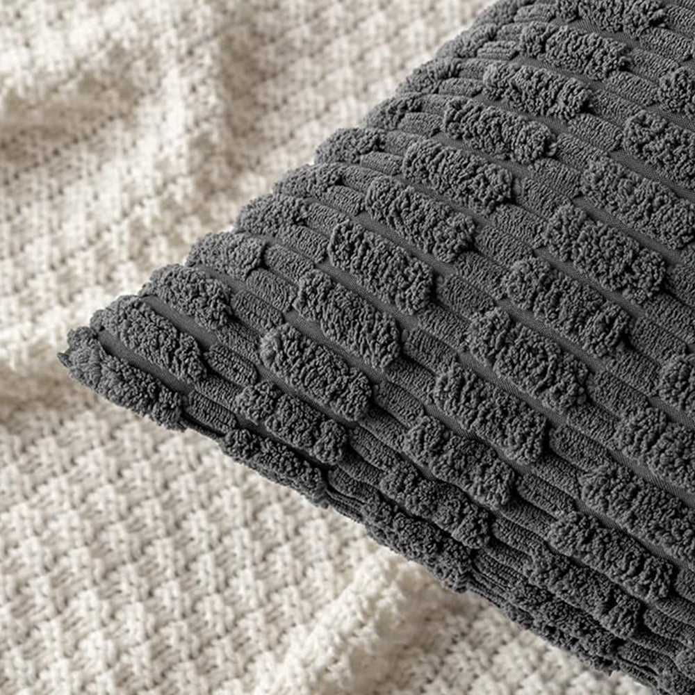 [IN1XZT-P1-2 l.green] 18"x18" tufted dot corduroy throw pillow 16 colors ��� soft 3d dotted texture cozy & modern accent insert included