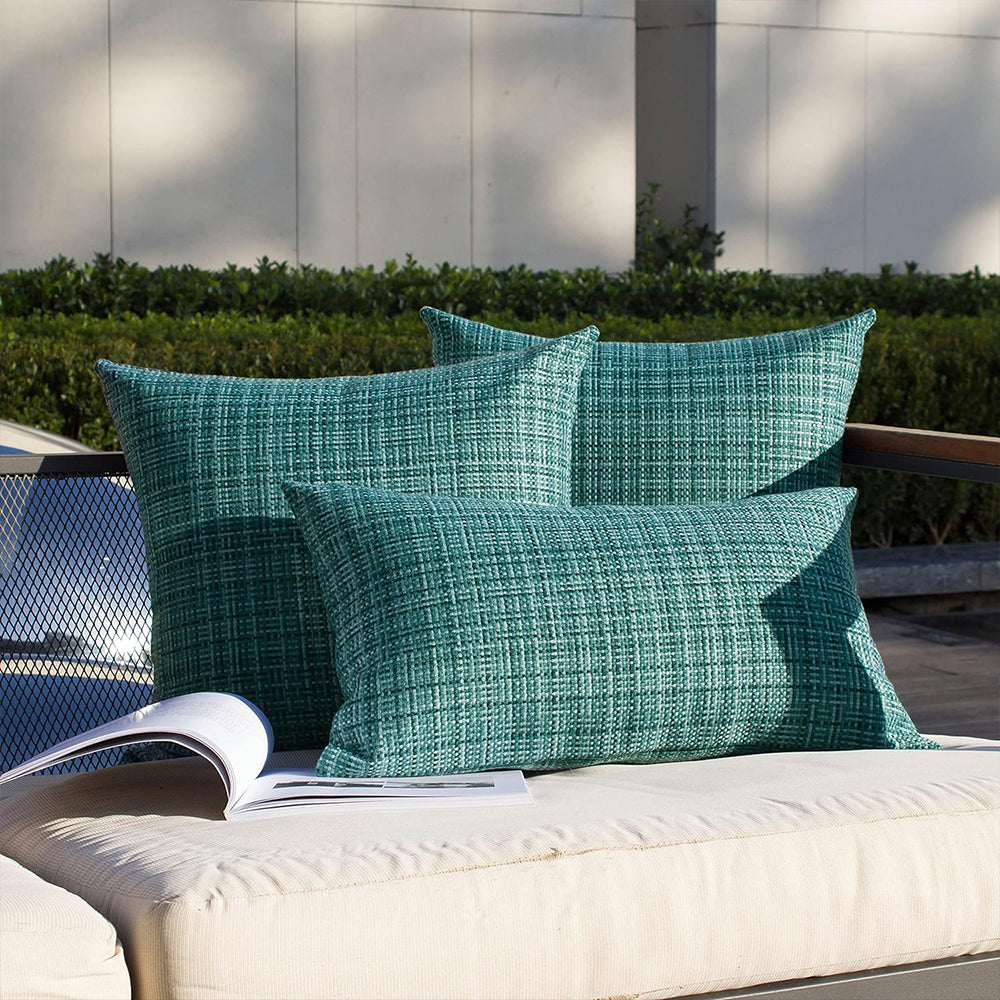 Set of 2 Premium Outdoor Waterproof Pillow (With or Without Inserts) 2 sizes