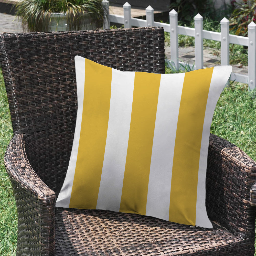 2 size options Stripes/Waving Outdoor Waterproof Pillow (With Insert) waterproof outdoor throw pillow, great for your outdoor furniture