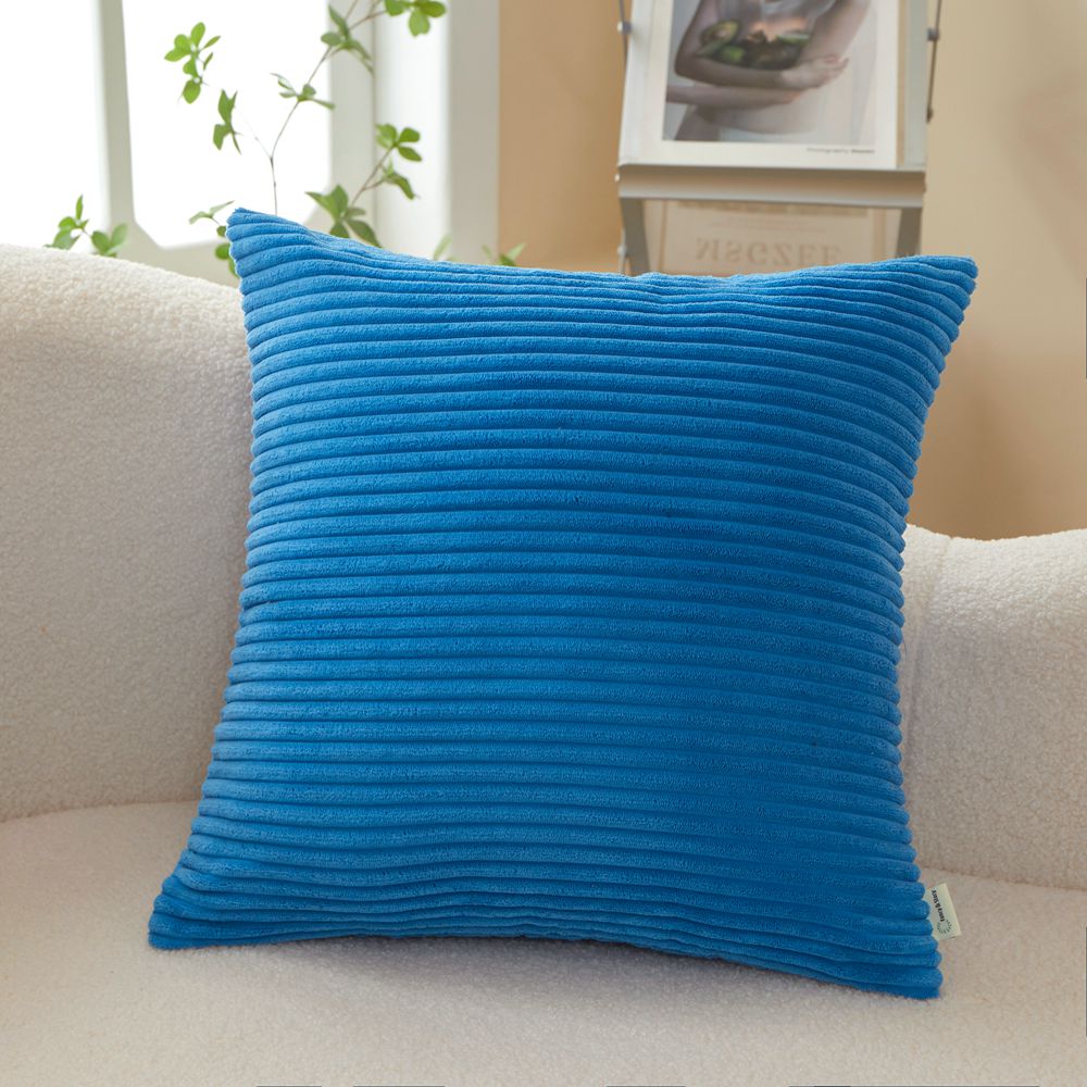 [IN1XT1-02] Velvet Stripe Throw Pillow (With Insert) 7 size options