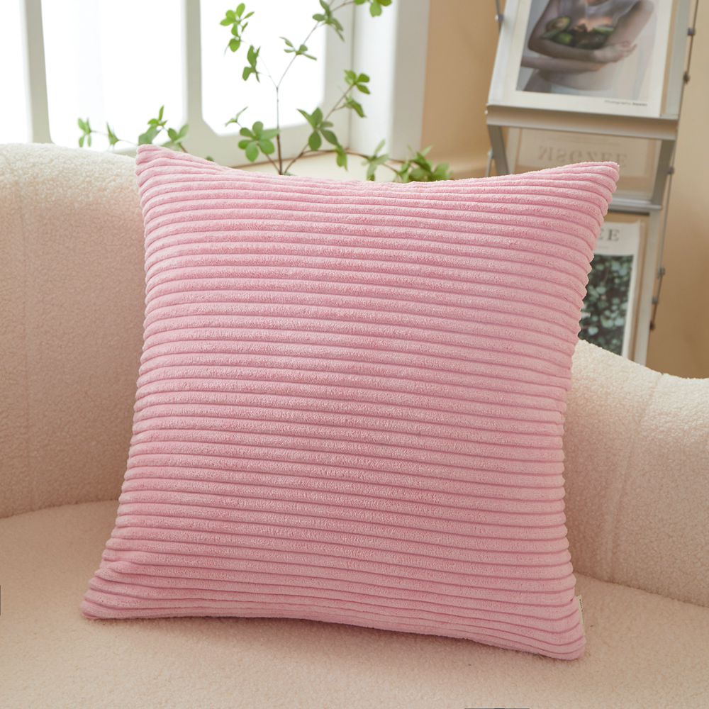 [IN1XT1-02] Velvet Stripe Throw Pillow (With Insert) 7 size options